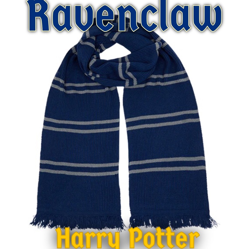 Harry Potter Ravenclaw Scarf Unisex Blue and Gray